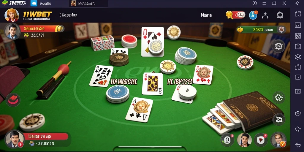 Tampilan gameplay seru Gaple di 11WBET.