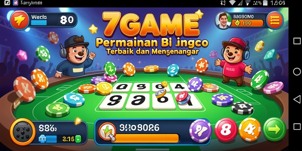 Tangkapan layar utama 7GAME menunjukkan keseruan permainan Bingo.