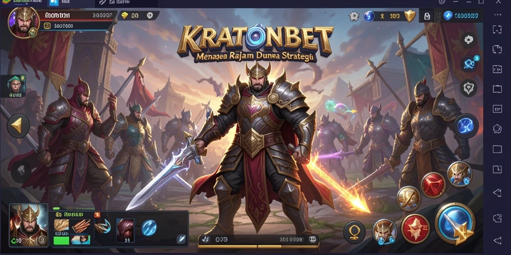 Tampilan menakjubkan dari gameplay KRATONBET dalam pertempuran strategi.