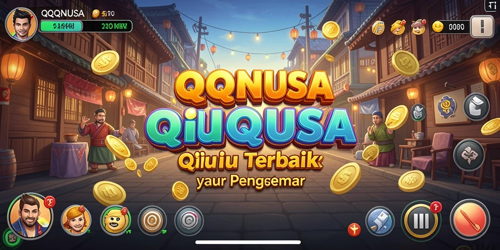 Tampilan menarik dari gameplay QiuQiu di QQNUSA.