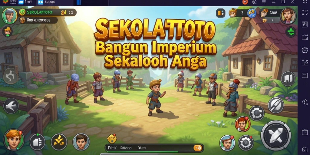 Tampilan gameplay SEKOLAHTOTO yang menarik dengan fitur Tycoon.
